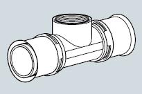 Пресс тройник 32 х 1/2" ВР х 32 мм Alpex-duo ® Frankische (86832742)