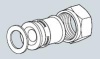 Пресс муфта с накидной гайкой 32 мм х 1 1/2"ВР (плоское уплотнение) Alpex-duo® Frankische (86832676)