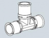 Пресс тройник 40 х 40 х 40 мм Alpex L Frankische (86740300)