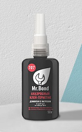 Mr.Bond 707 Клей-герметик анаэробный, демонтаж с нагревом, 50г