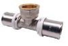 Пресс-тройник с внутренней резьбой K-FLEX® SOLID 26х3/4"ВРх26 мм, латунь