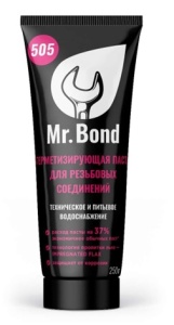 Mr.Bond 505 Паста герметезирующая для пропитки льна, туба, 250г