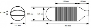 Размеры туннельного адаптера для диффузора