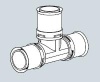 Пресс тройник PPSU 26 х 26 х 26 мм Alpex-duo ® Frankische (88626300)