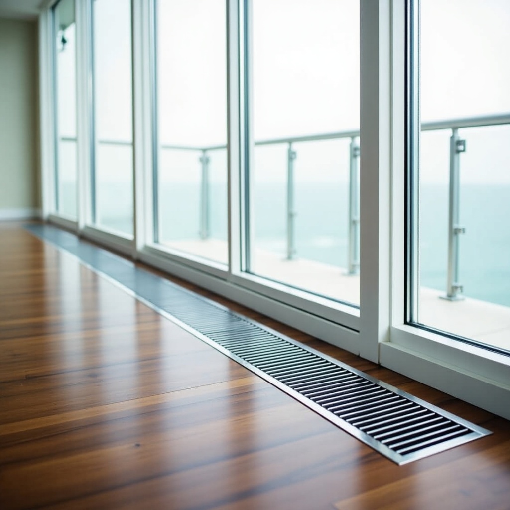 Внутрипольный конвектор отопления